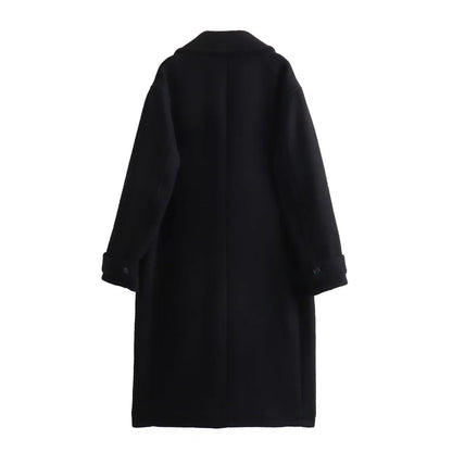 Women's Casual Black Coat