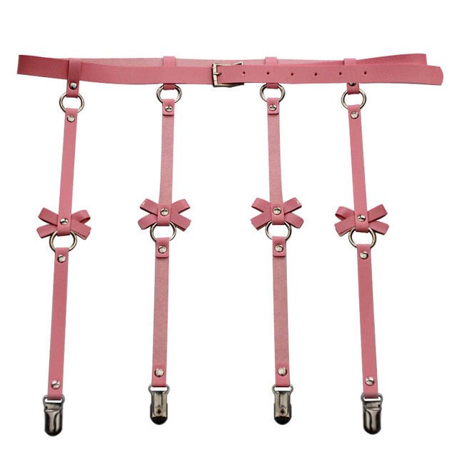 Gothyx® Bow Leather Garter