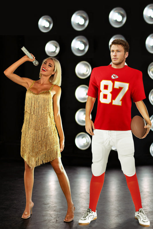 Gold Fringe Concert Star Costume