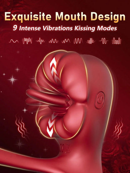 💥2025 KissMaster, Silicone Waterproof Couples Vibrator