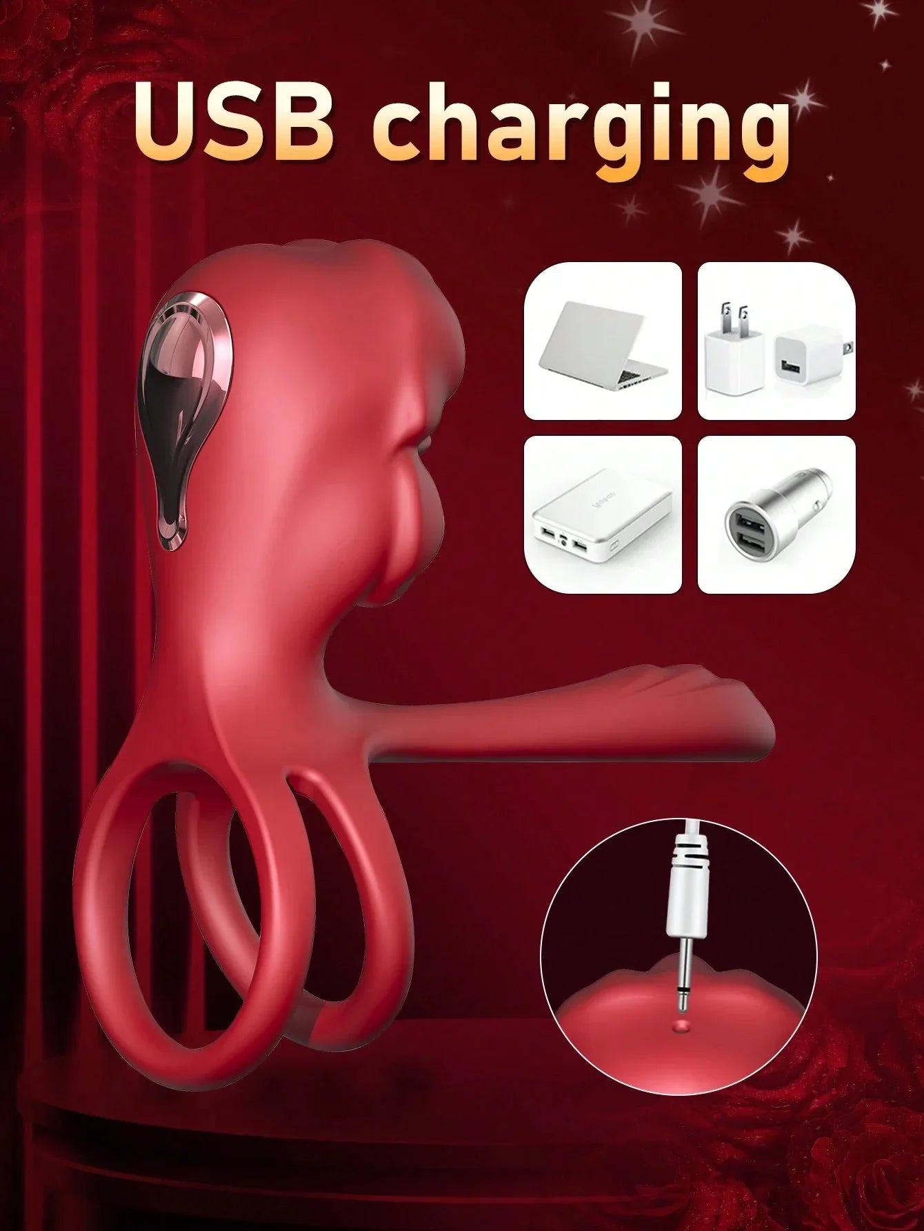 💥2025 KissMaster, Silicone Waterproof Couples Vibrator