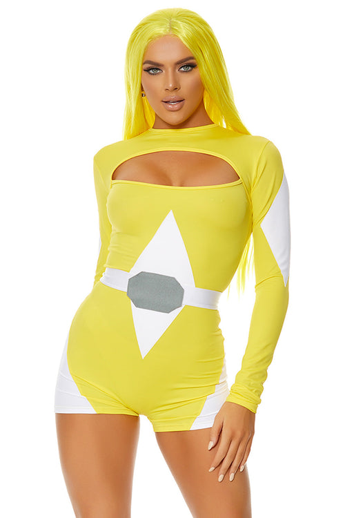 Yellow Power Move Superhero Costume