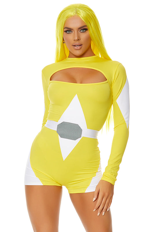 Yellow Power Move Superhero Costume