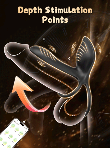 💥2025 Exclusive Deal - 75% OFF🔥 PulseWing 2-in-1 Vibrating Cock Ring