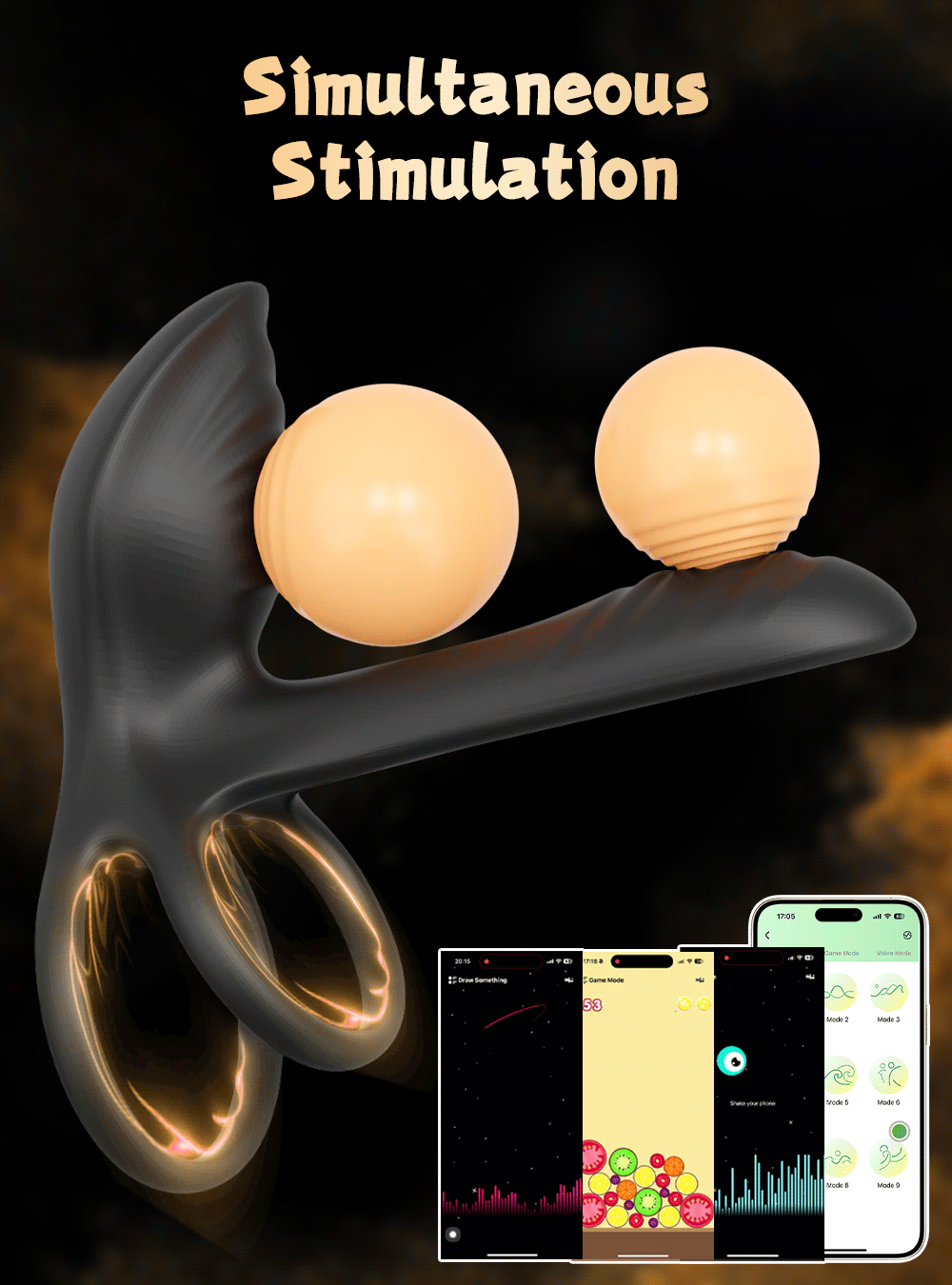 💥2025 Exclusive Deal - 75% OFF🔥 PulseWing 2-in-1 Vibrating Cock Ring