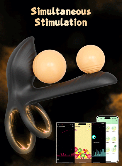 💥2025 Exclusive Deal - 75% OFF🔥 PulseWing 2-in-1 Vibrating Cock Ring