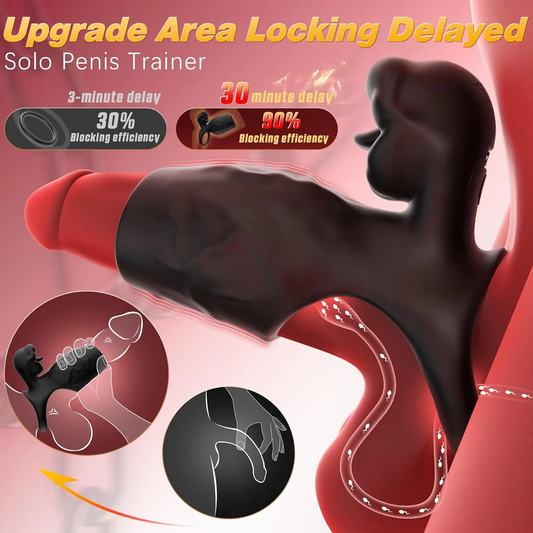 💥2025 innovative product💥-👑Tongue vibrating penis condom💖