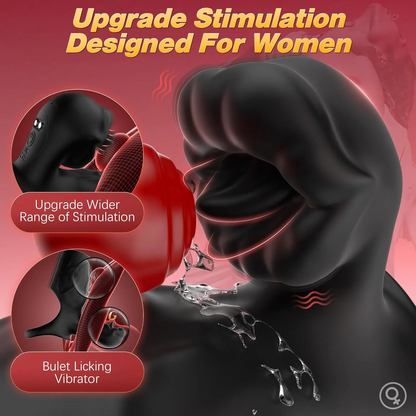 💥2025 innovative product💥-👑Tongue vibrating penis condom💖