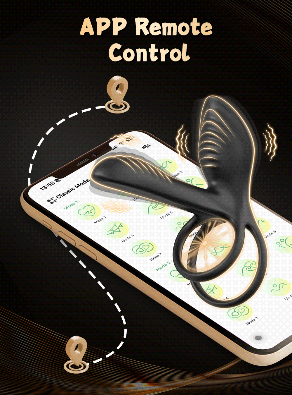 💥2025 Exclusive Deal - 75% OFF🔥 PulseWing 2-in-1 Vibrating Cock Ring