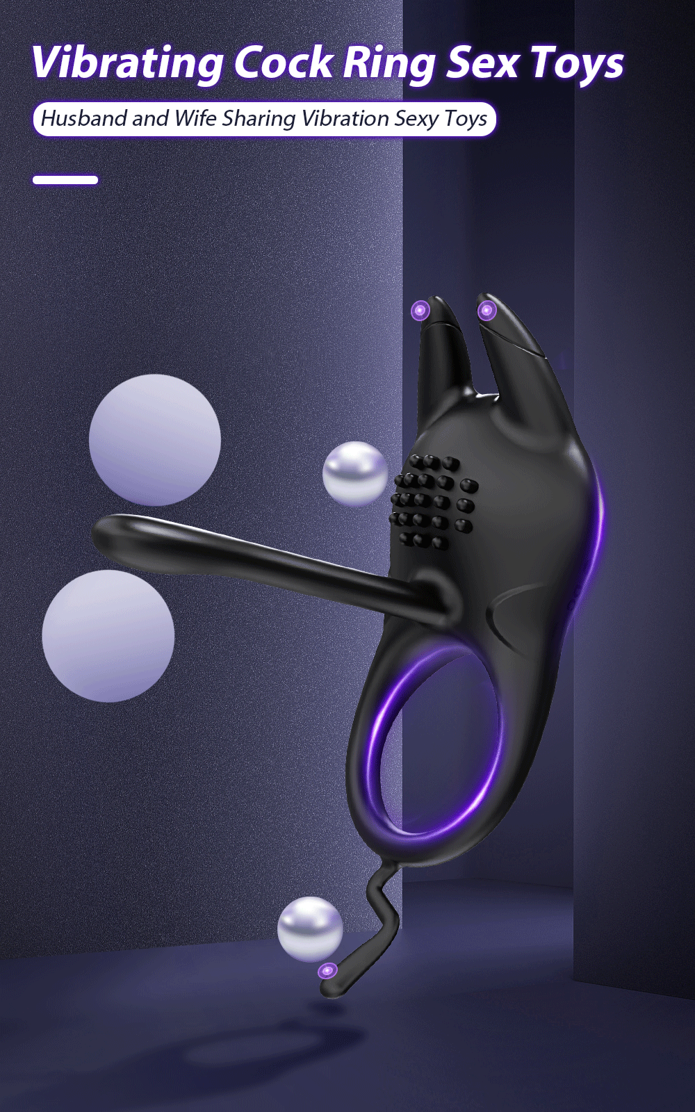 💥2025 New Multi-Stimulus Vibrating Cock Ring 🎁 with Clitoral & G-Spot Massager