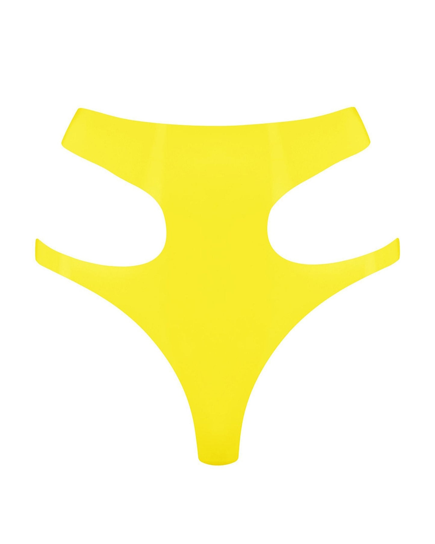 Latex Cut Out Thong