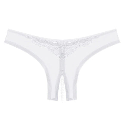 Pearl Mesh Crotchless Panty